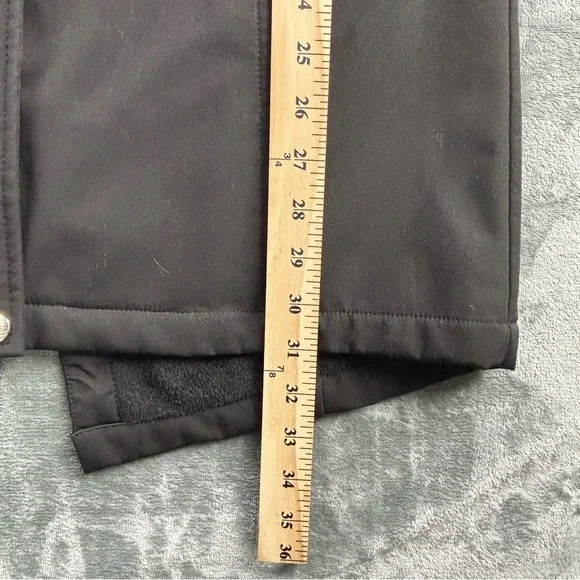 Eliza J Jacket Women’s XS Trench Coat Midi Classic Preppy Fleece Lined Zip Black - Picture 13 of 15